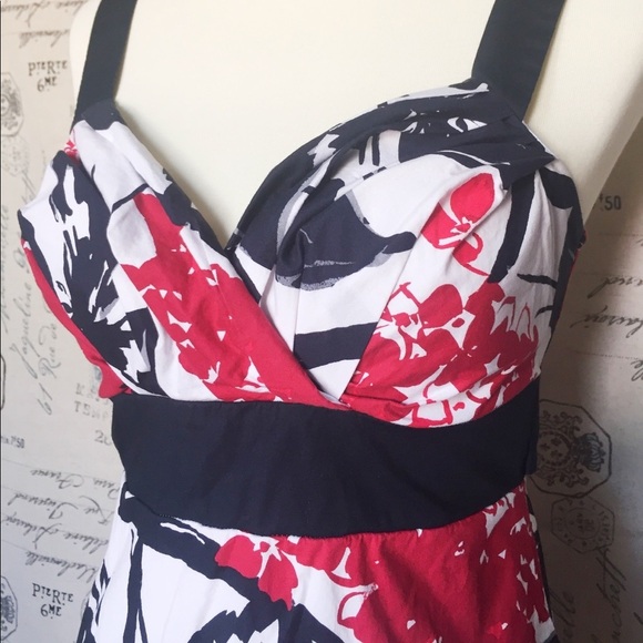 Speechless Rockabilly Vintage Cotton Floral Print Summer Dress - Picture 5 of 14